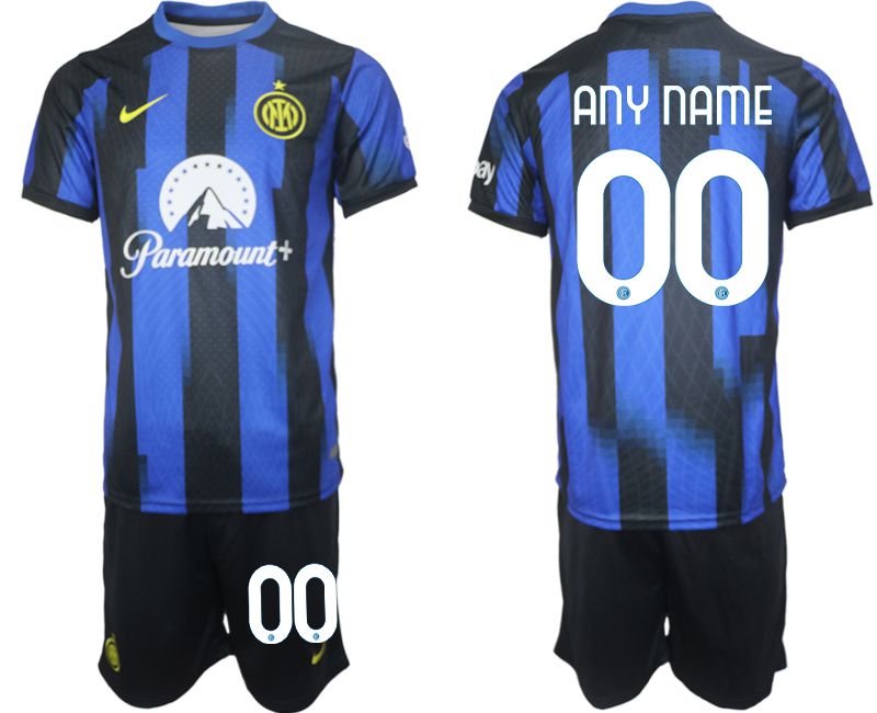 Men 2023-2024 Club Inter Milan home blue customized Soccer Jersey->inter milan jersey->Soccer Club Jersey